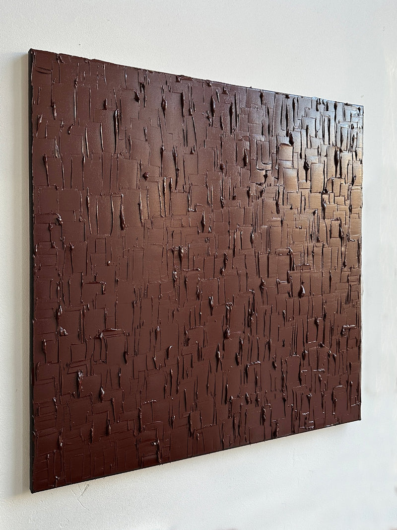 Indian Wine - Heavy Texture' Painting — close-up of textured dark red surface