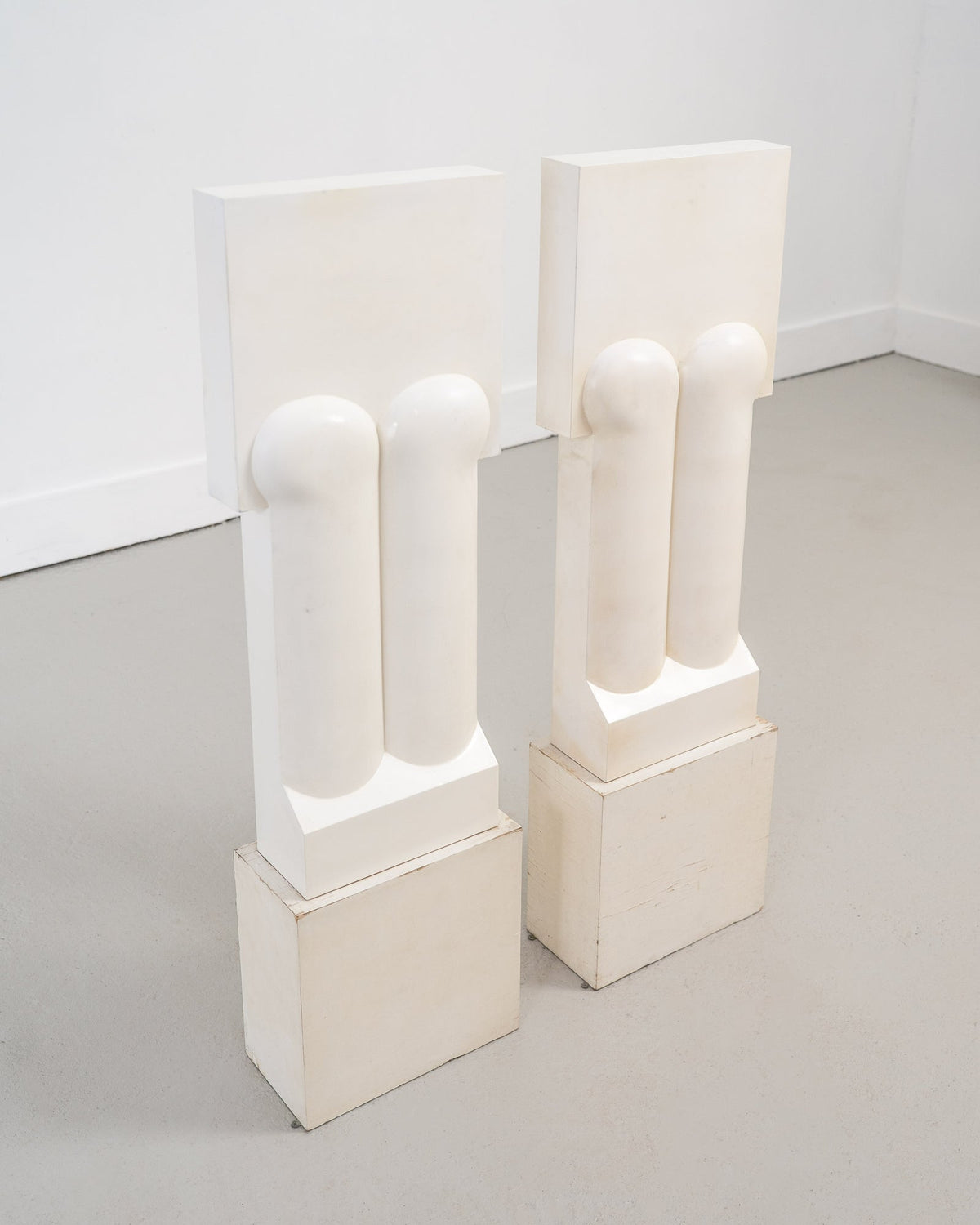 Pair of Abstract Figures by Robert Clatworthy RA (1928 - 2015), 1970 — side angle