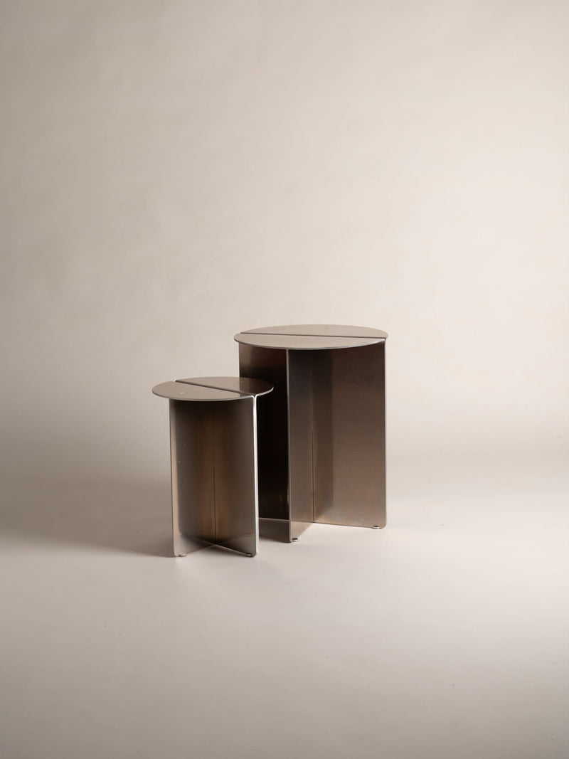 "PlegTable" aluminium side table by resmes. | The Oblist