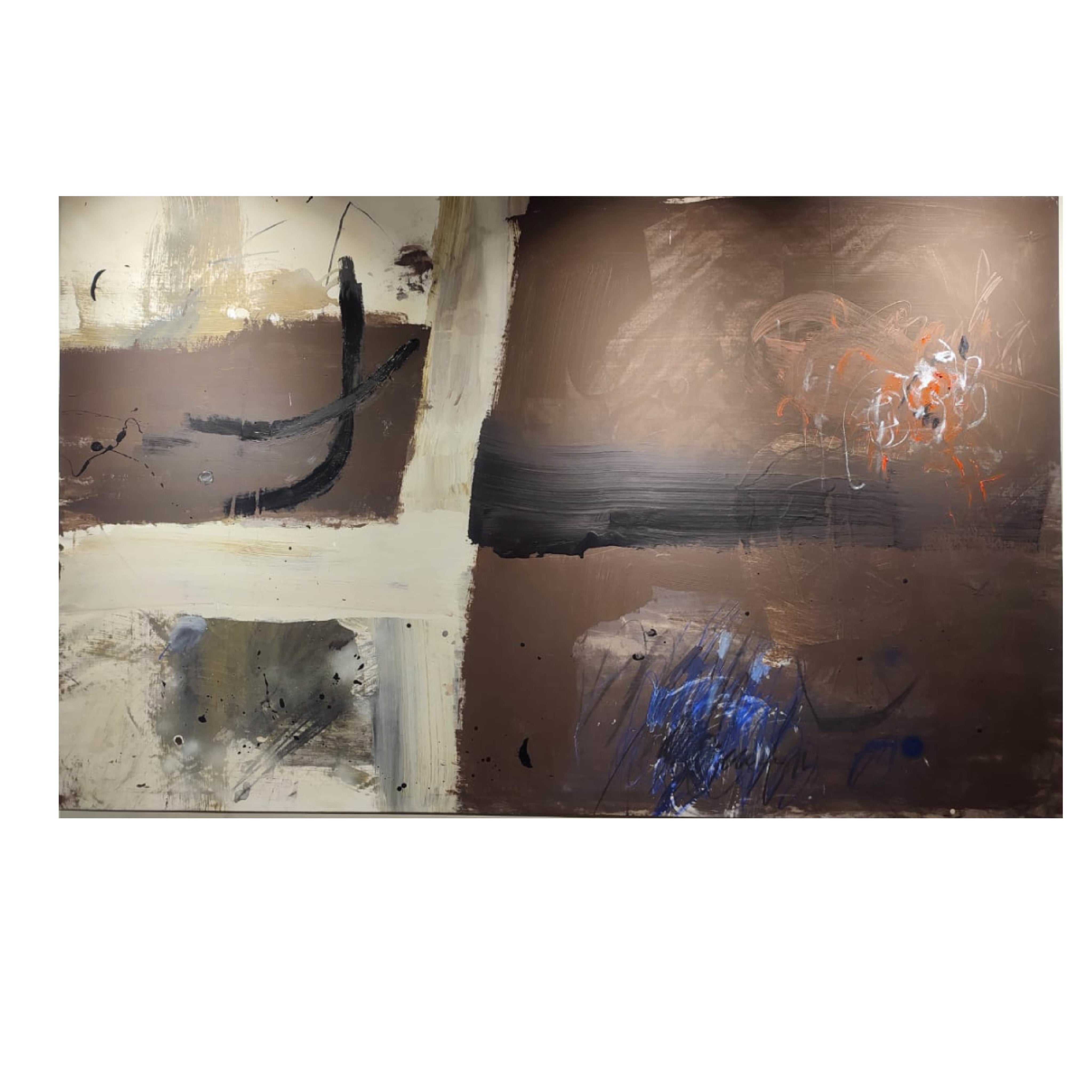 Cruz en Piedra Abstract Painting by Victoria Brown | The Oblist