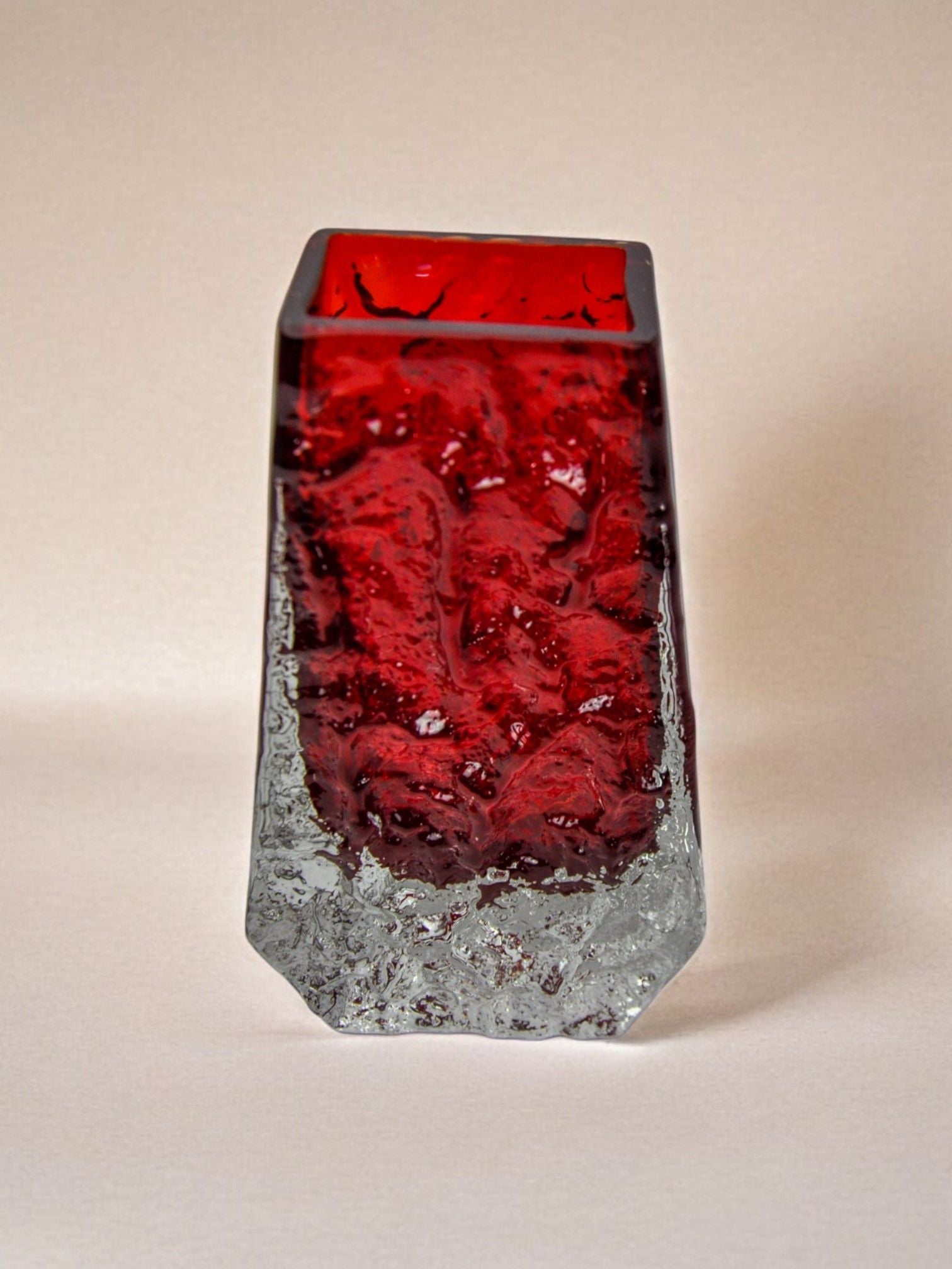 Sommerso Vase by Seguso, Murano, Italy, 1970 — side angle