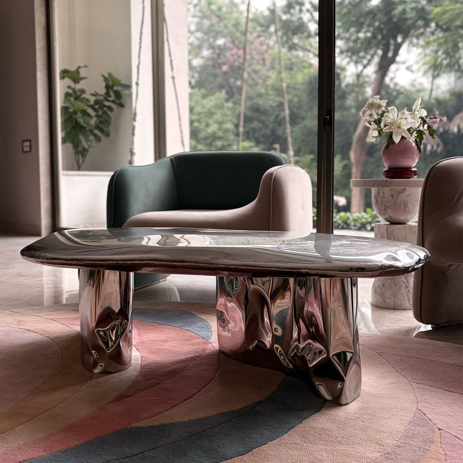 Inflated Steel Coffee Table - Pebble Series by Nitush Aroosh by Nitush Aroosh — variant detail