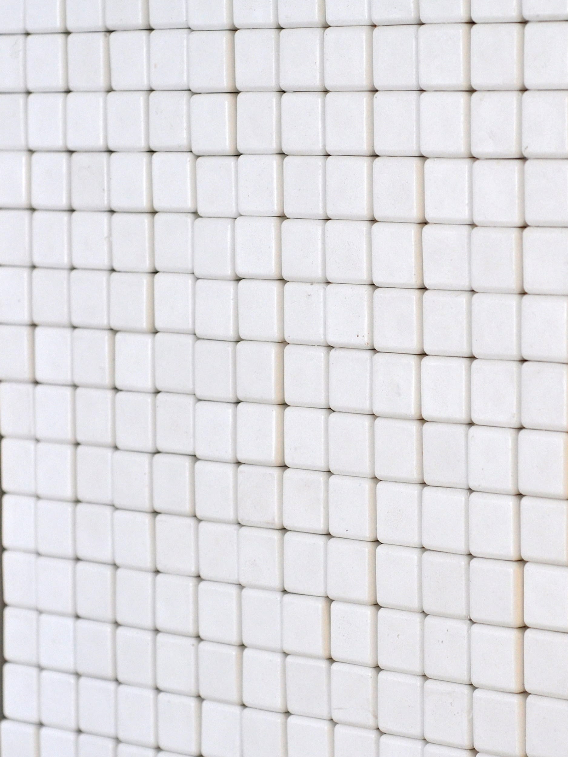 White Cubes No. 6 – Minimalist Wall Sculpture Relief — side angle