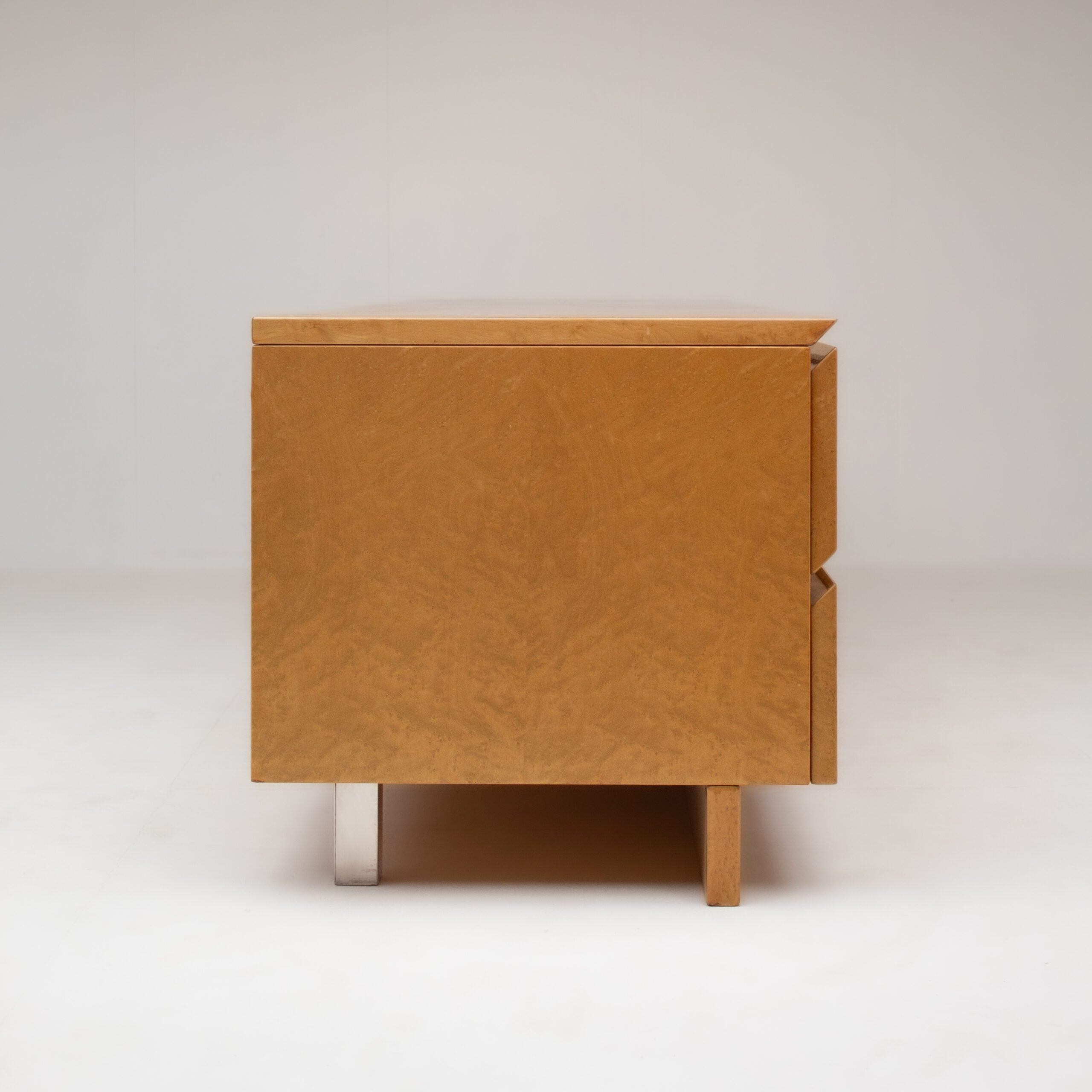 Burl Wood Sideboard by Giovanni Offredi for Saporiti — lifestyle setting