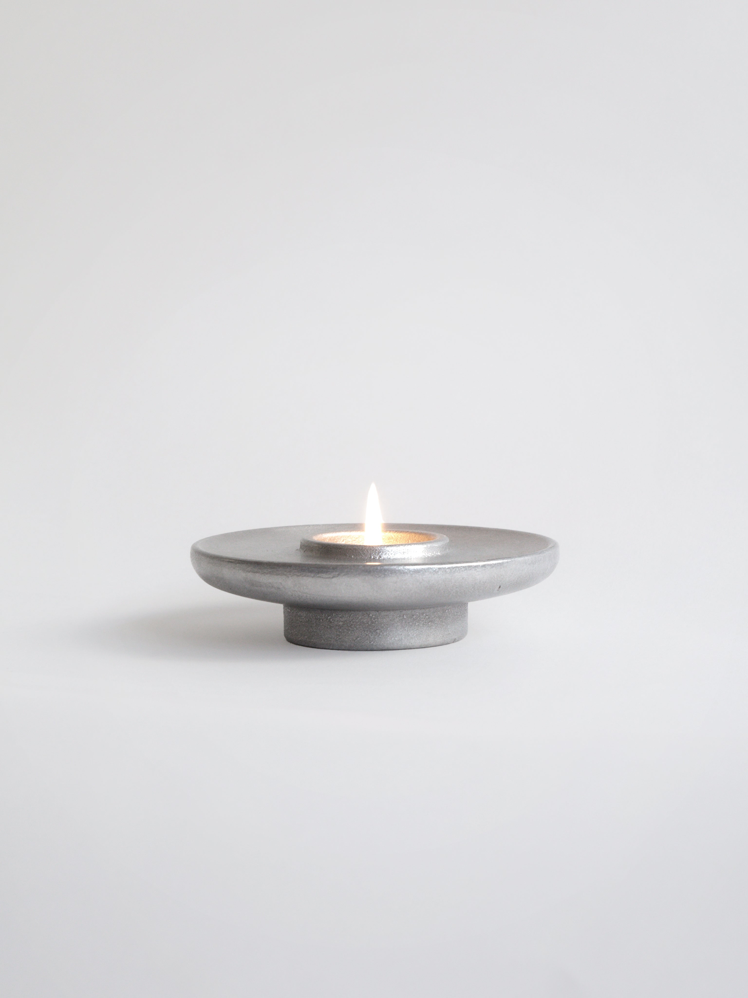 Raya Tea Light Candle Holder — side angle