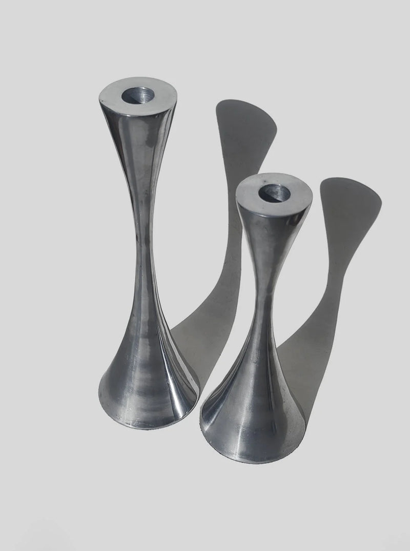 Pair of Modern Candle Holders — detail view