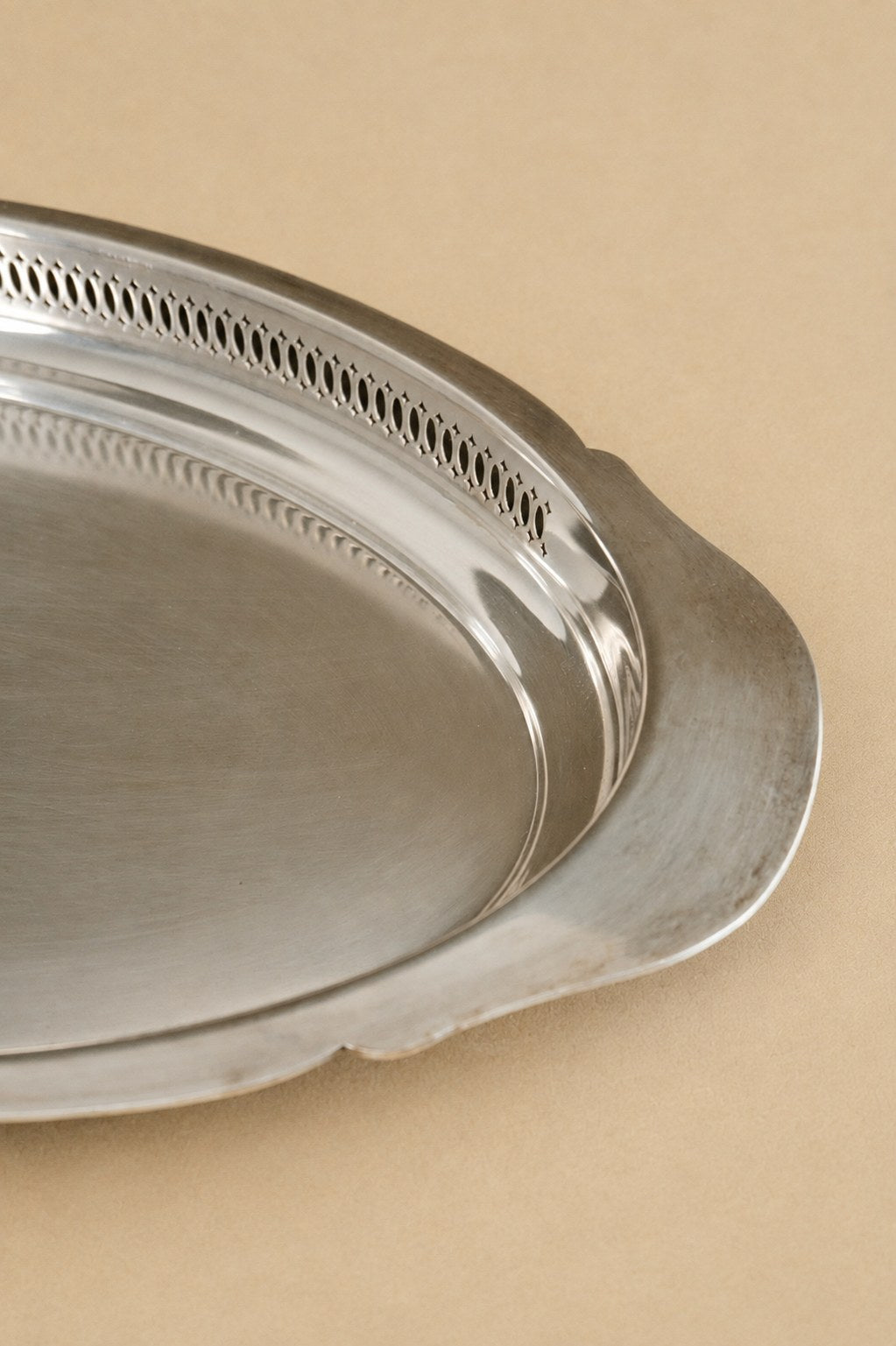 Silver-Plated Covered Serving Dish — close-up