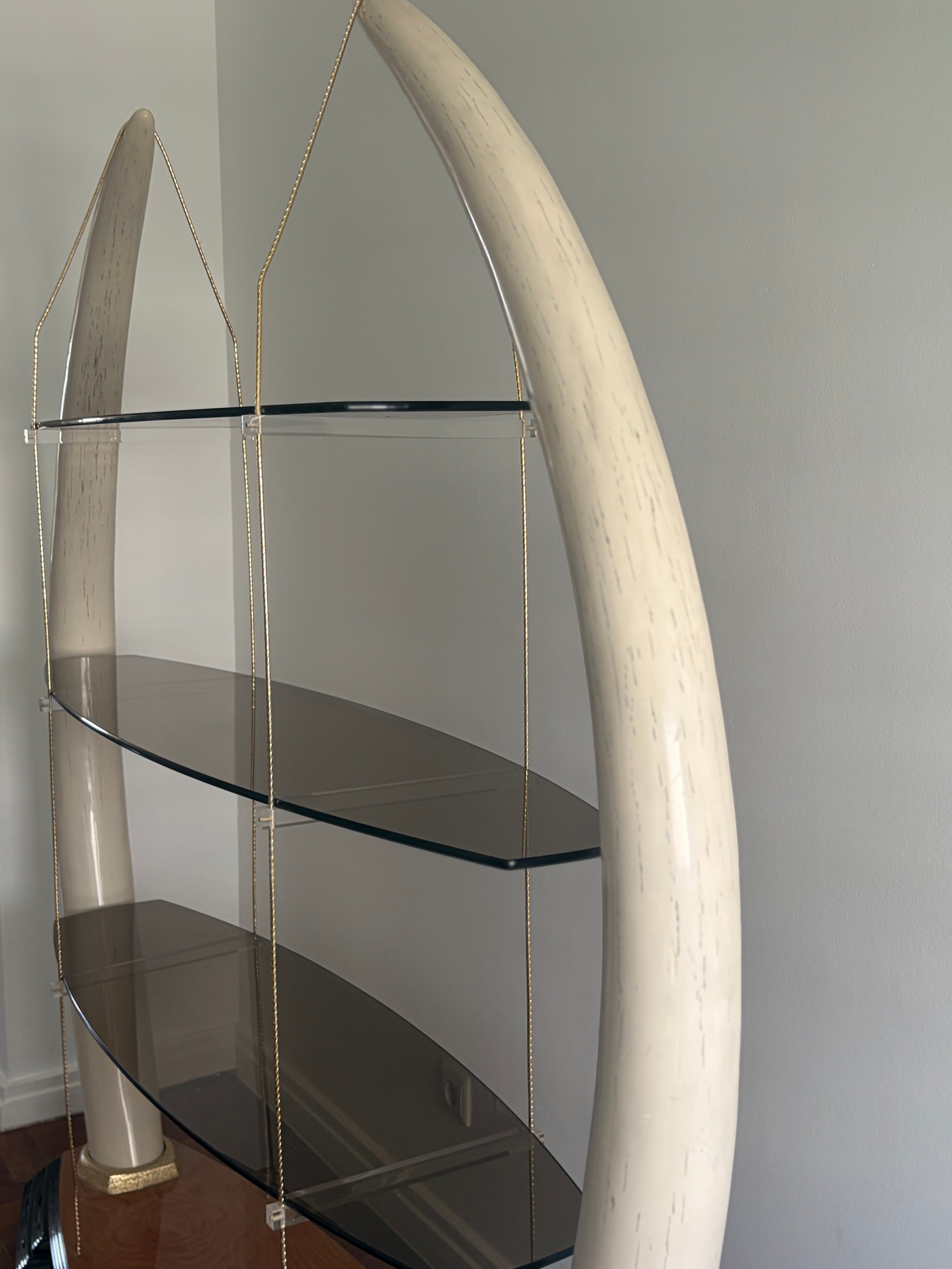 Floating Tusk Bibliothèque by Valenti Barcelona, Spain, 1970s. 185cm. — side angle