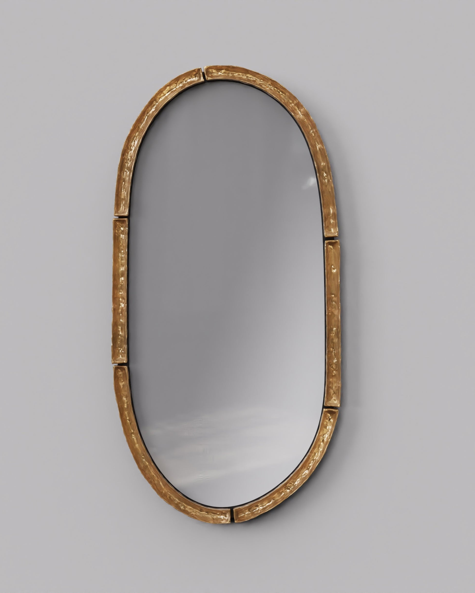 VILLA V2 Large Wall Mirror with Cast Bronze Frame