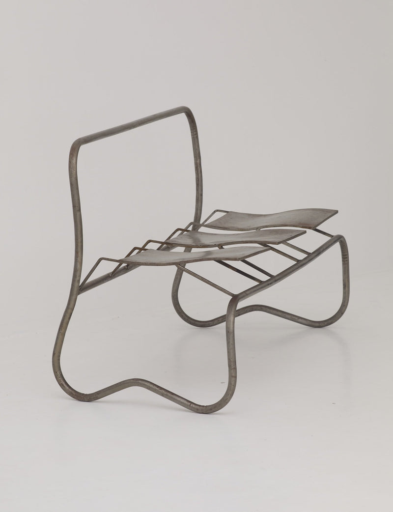 Unique Signed Artist Bench / Settee in Metal by DIG IN JAPAN | The Oblist — handcrafted metal design