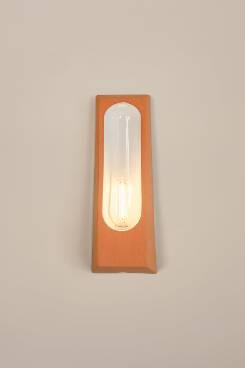 Alcove Terra B Mat by Violaine d'Harcourt | The Oblist — terracotta wall lamp, modern design