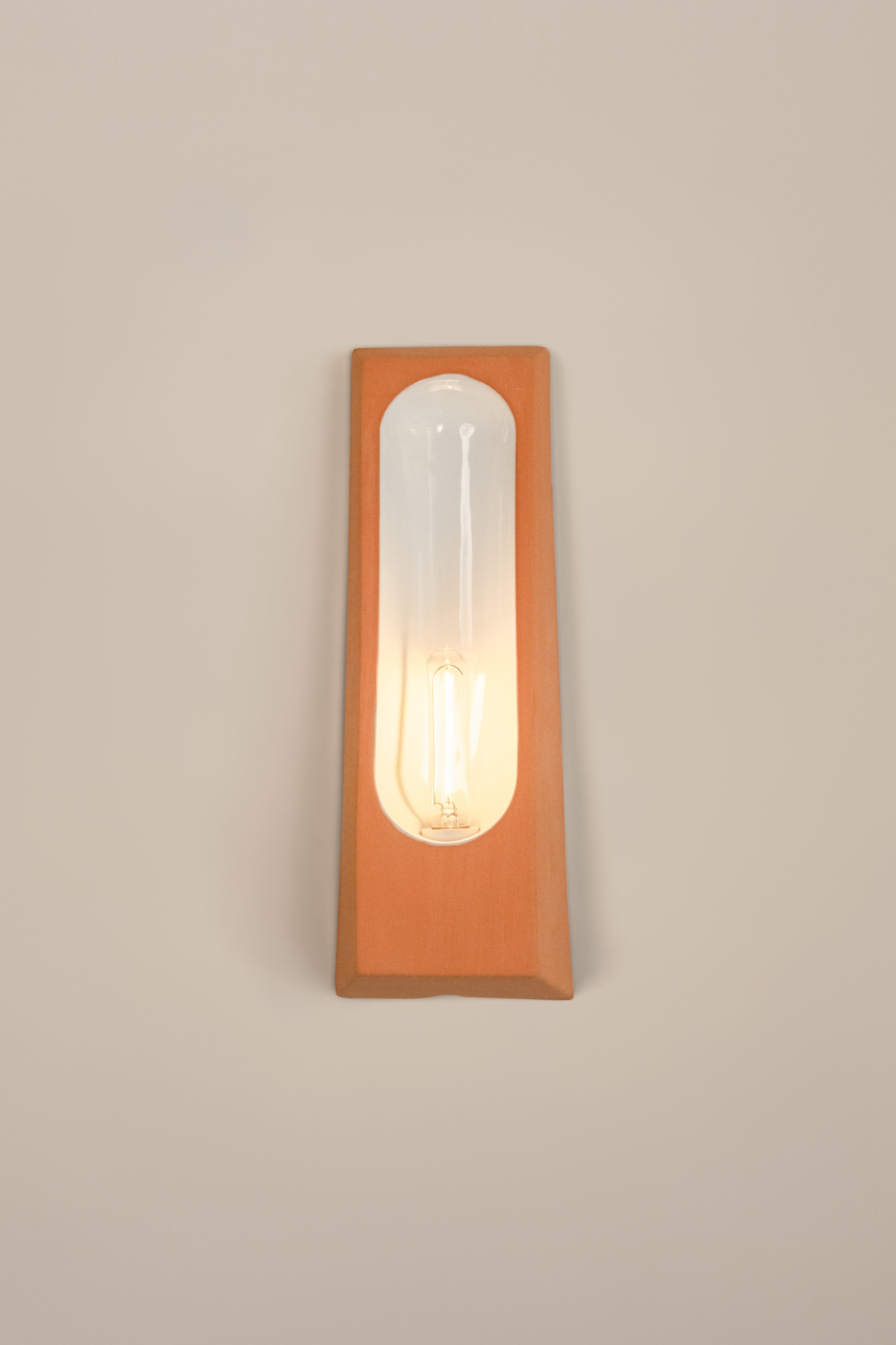Alcove Terra B Mat by Violaine d'Harcourt | The Oblist — terracotta wall lamp, modern design