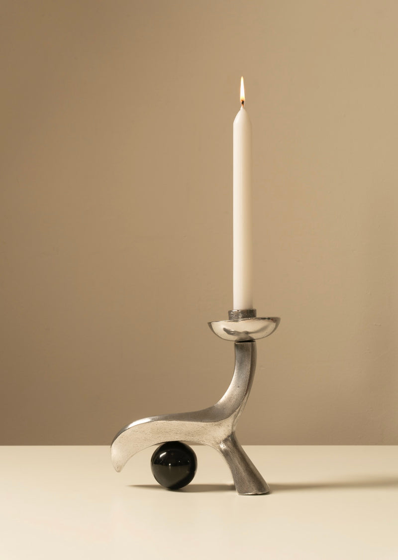 The Linea Candleholder by Les Objets Amsterdam | The Oblist — metal, modern design