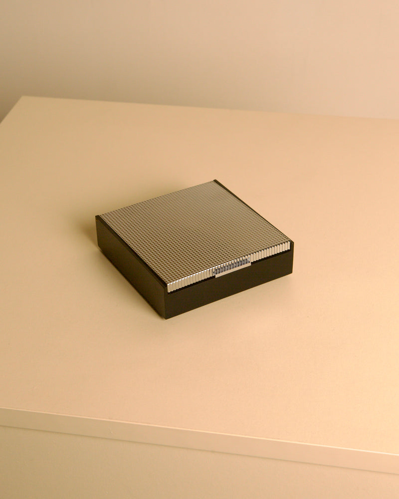 Italian box made of metal and plastic, 80s by Treaptyque | The Oblist — vintage design