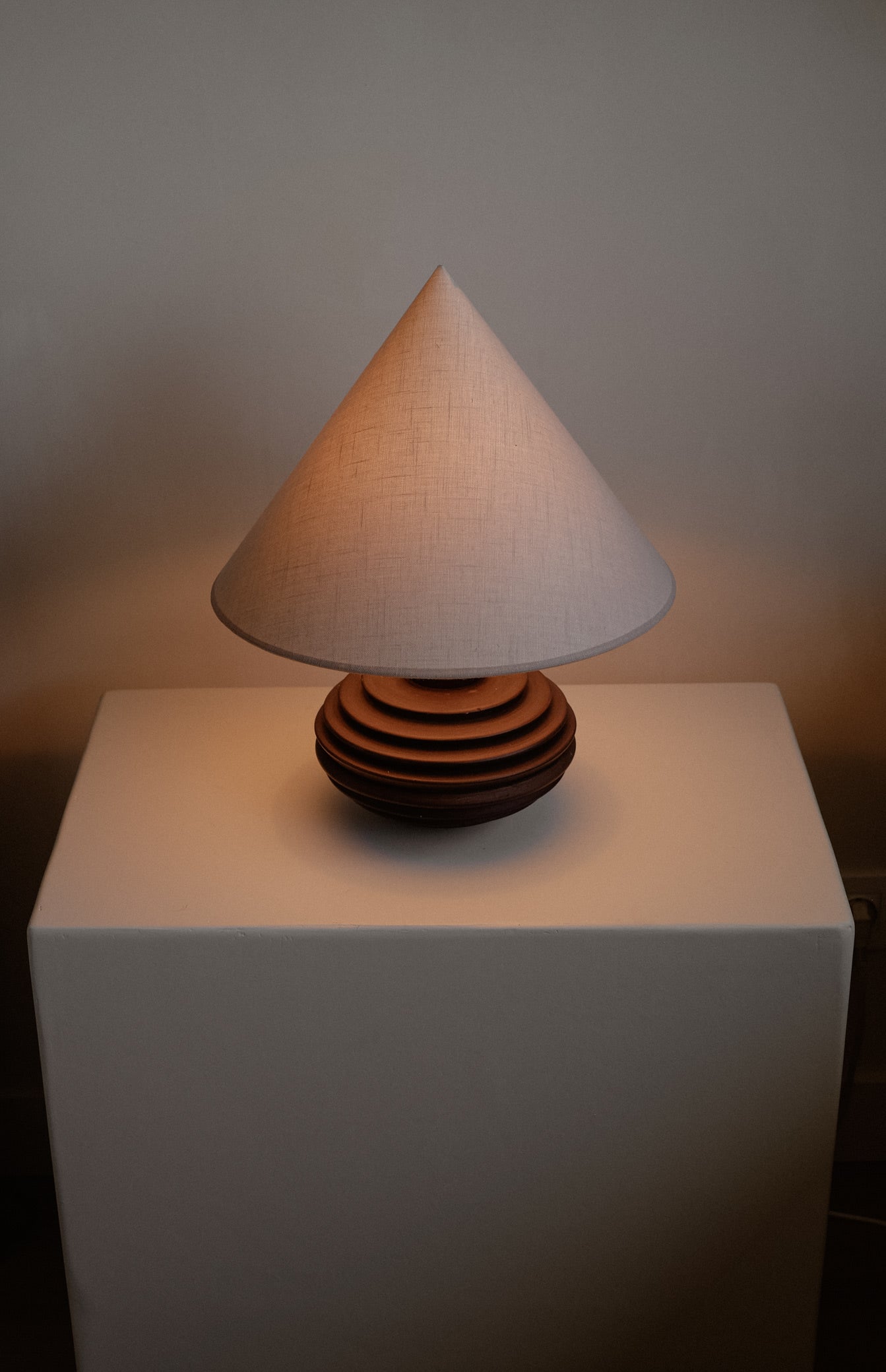 Ceramic Cone Table Lamp  — detail view