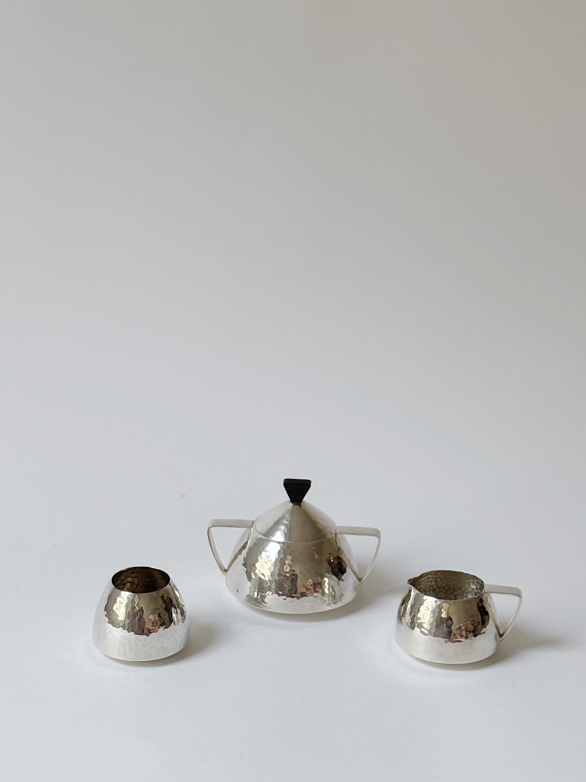 Art Deco Silver Plated Tea Set, Netherlands by Huerto | The Oblist
