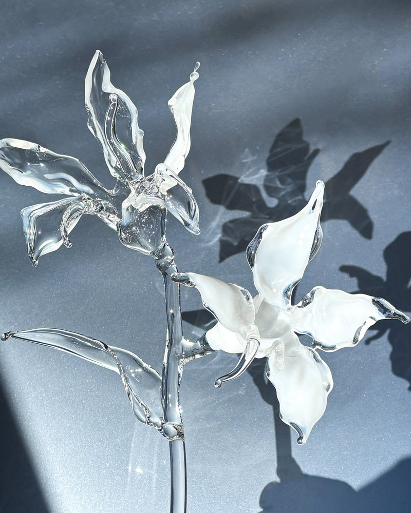 Glass Flower Organic Sculpture Bouquet by Pia Glassworks | The Oblist