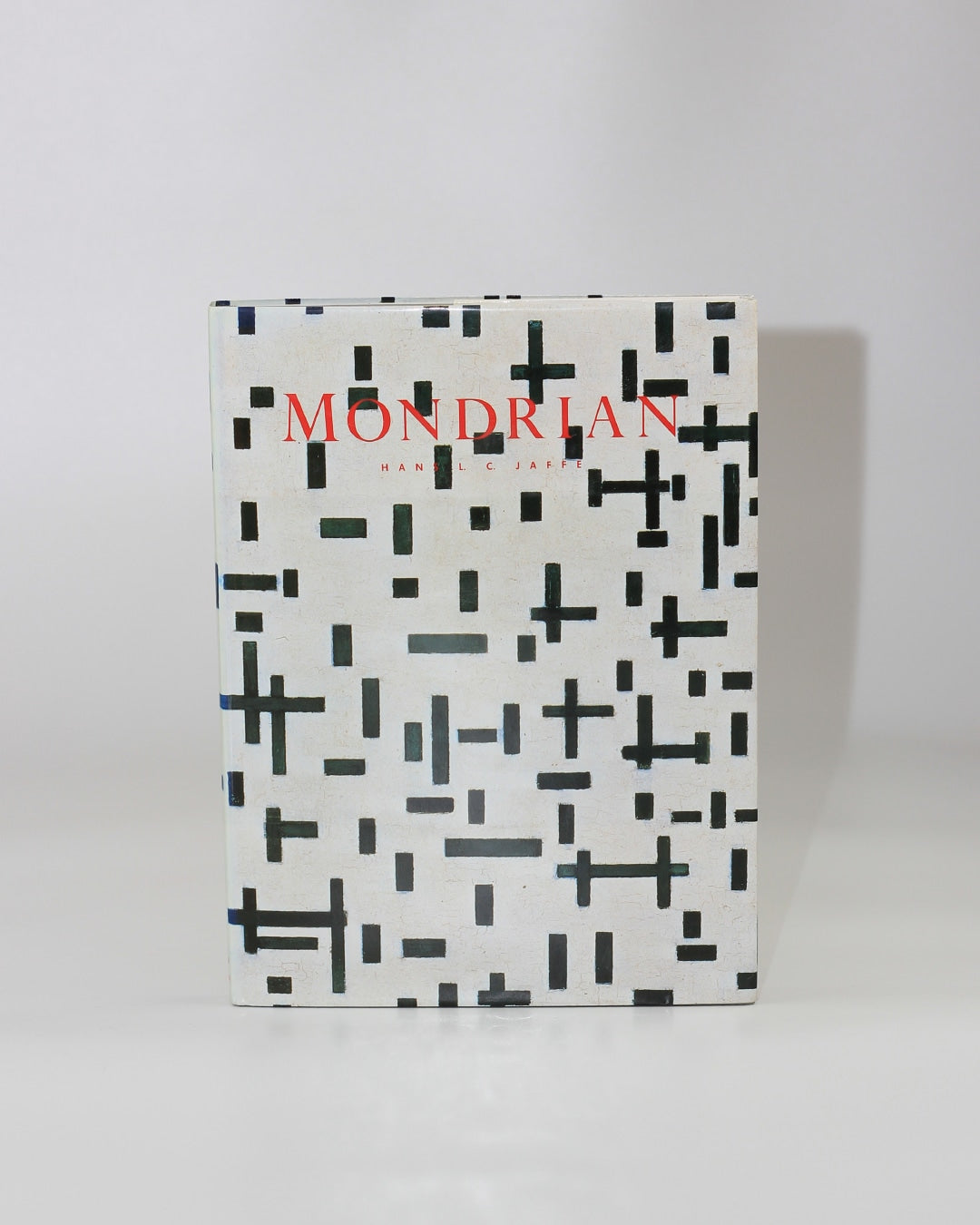 Mondrian — front view of art book with black and white design