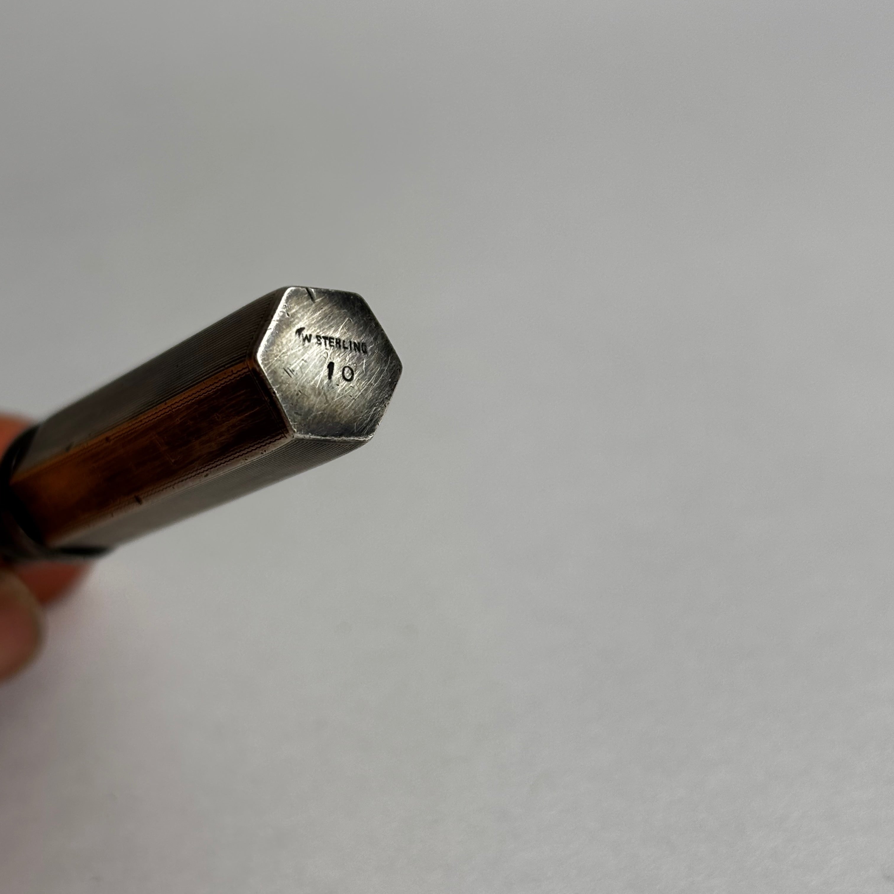 Sterling Silver Cork Screw and Bottle Opener — close-up