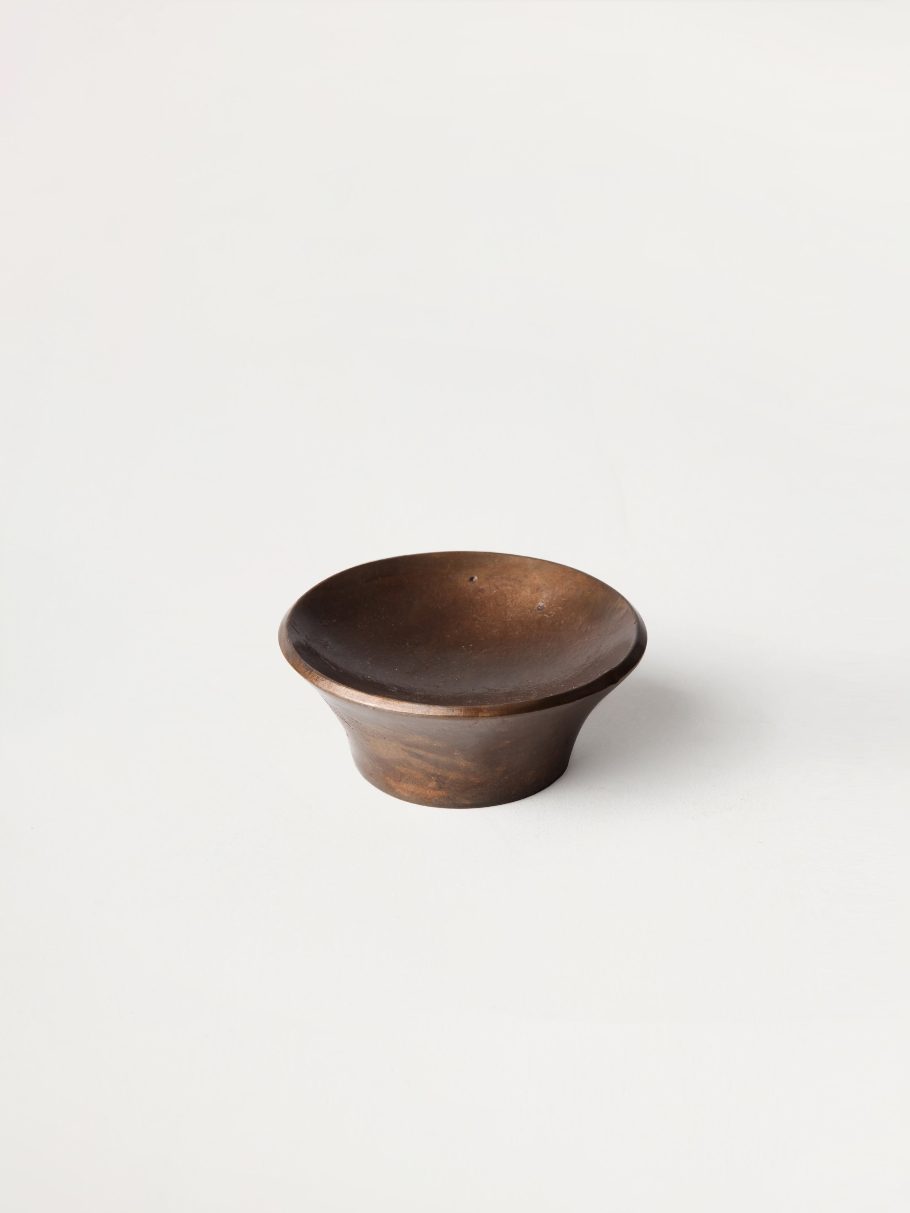 Luna Paper Weight — top view of handcrafted dark wood design