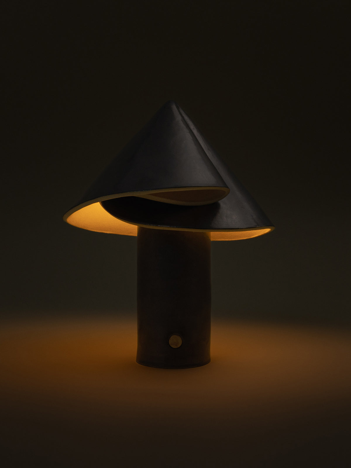 Shayd Table Lamp, Graphite — side angle
