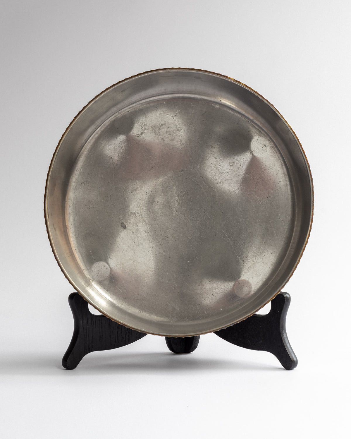 Art Deco Pewter and Brass Bowl by C.G. Hallberg, Sweden, 1933 — alternate view