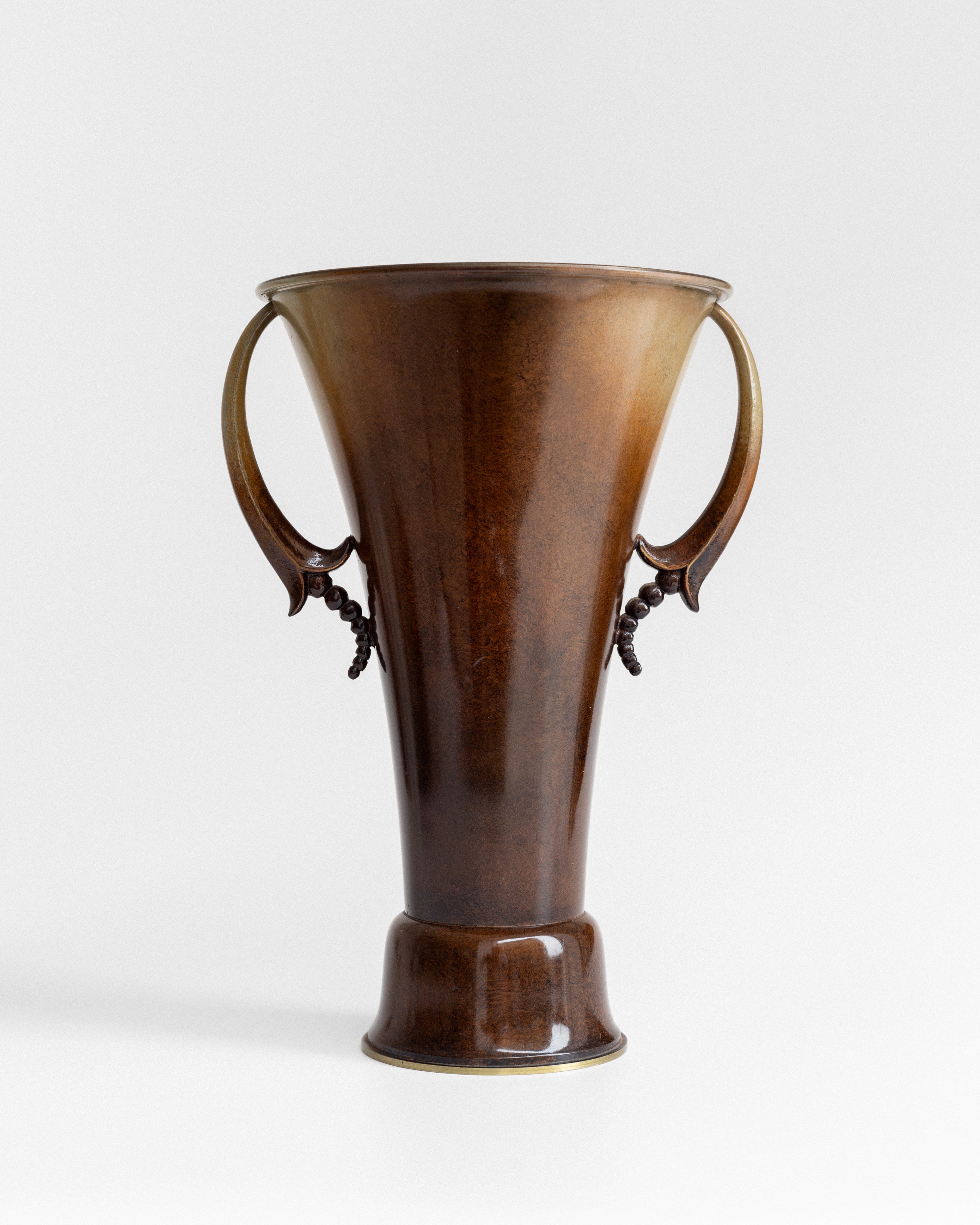Neoclassic Bronze Patinated Vase by Ystad Metall | The Oblist — handcrafted bronze finish
