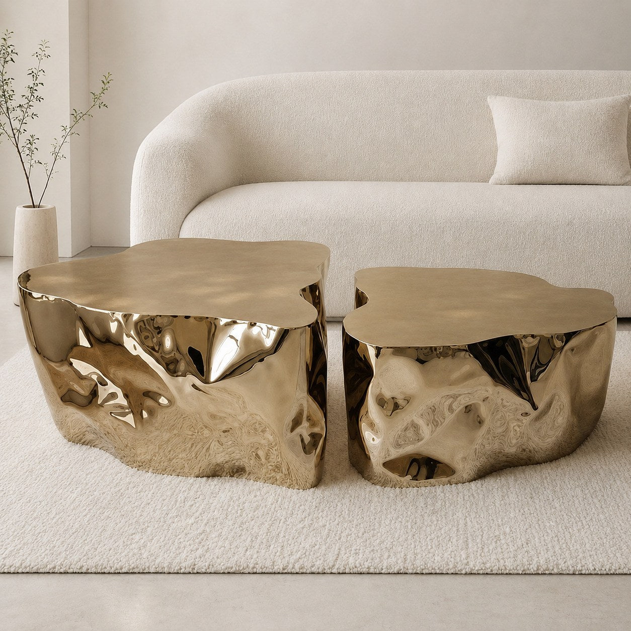 Stainless Steel Coffee Table - Grand Canyon by Nitush Aroosh — alternate view