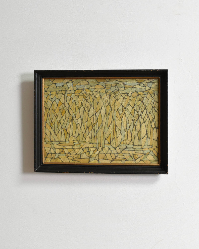 Abstract Composition, Oil on Panel, 1960s — detail view