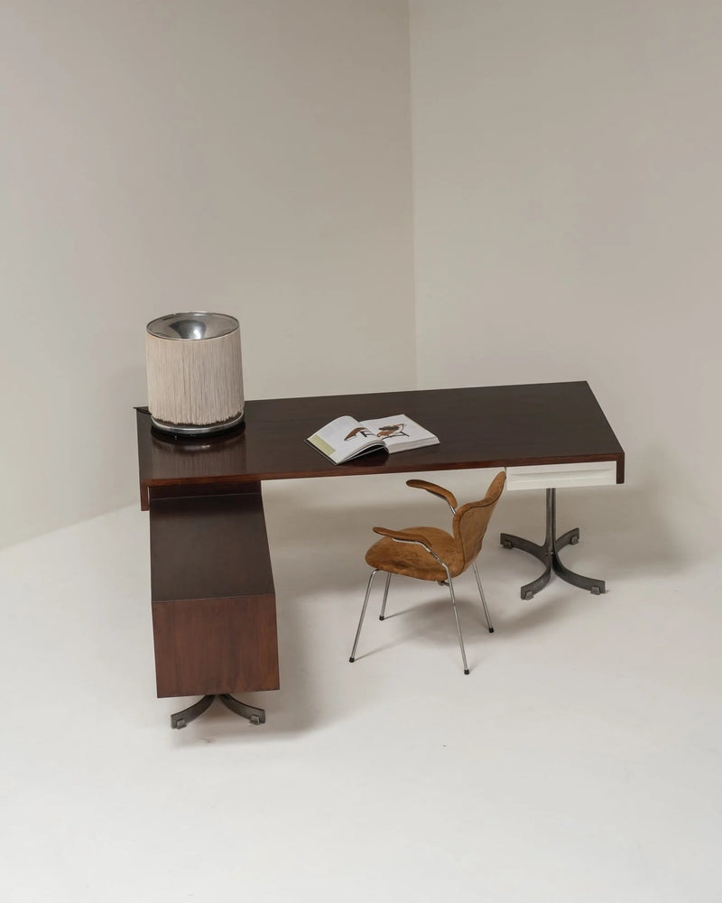 Executive desk by Trau Arredamenti Metallici S.P.A, 1960s — lifestyle setting