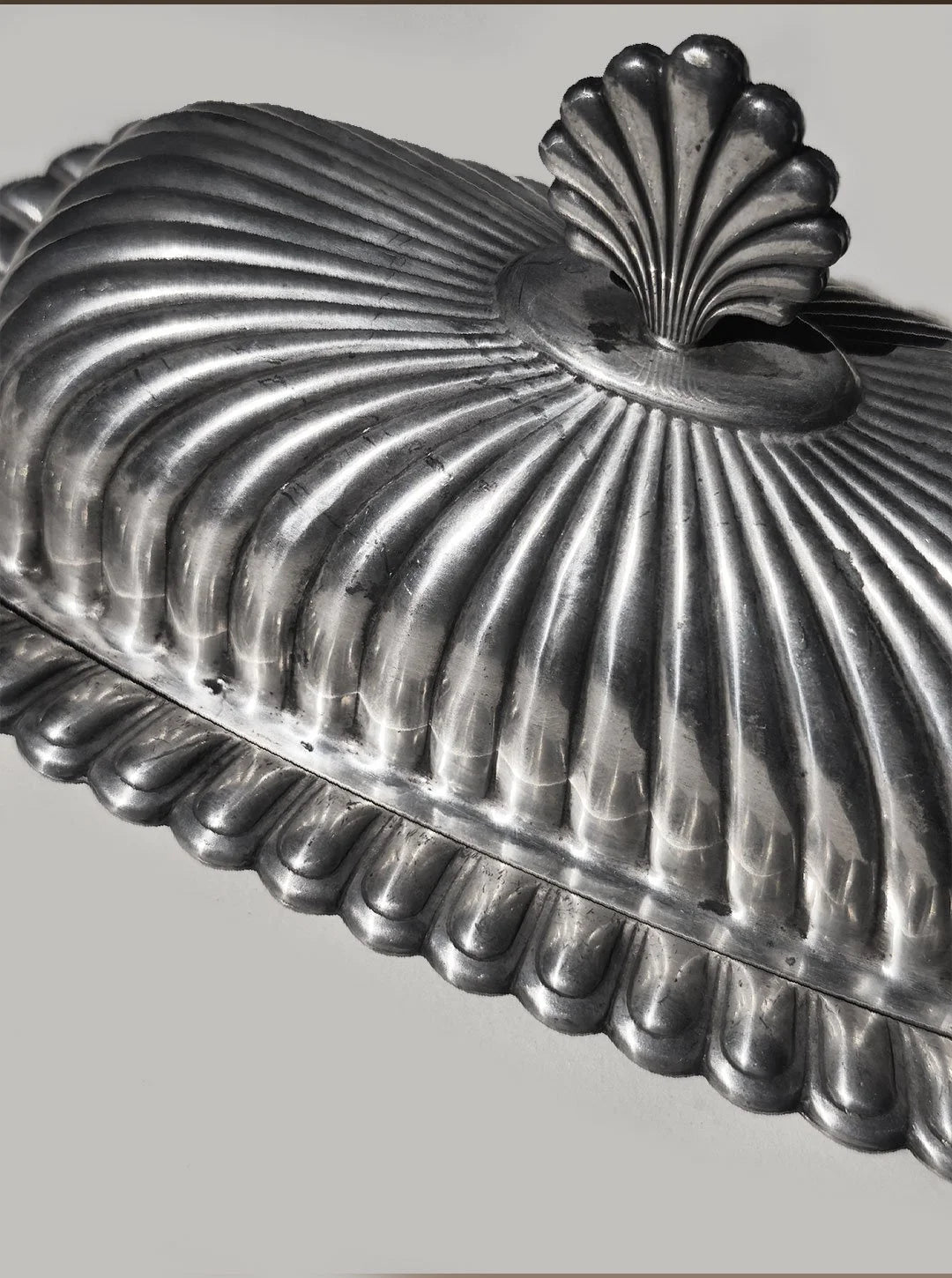 Shell Butter Dish — side angle