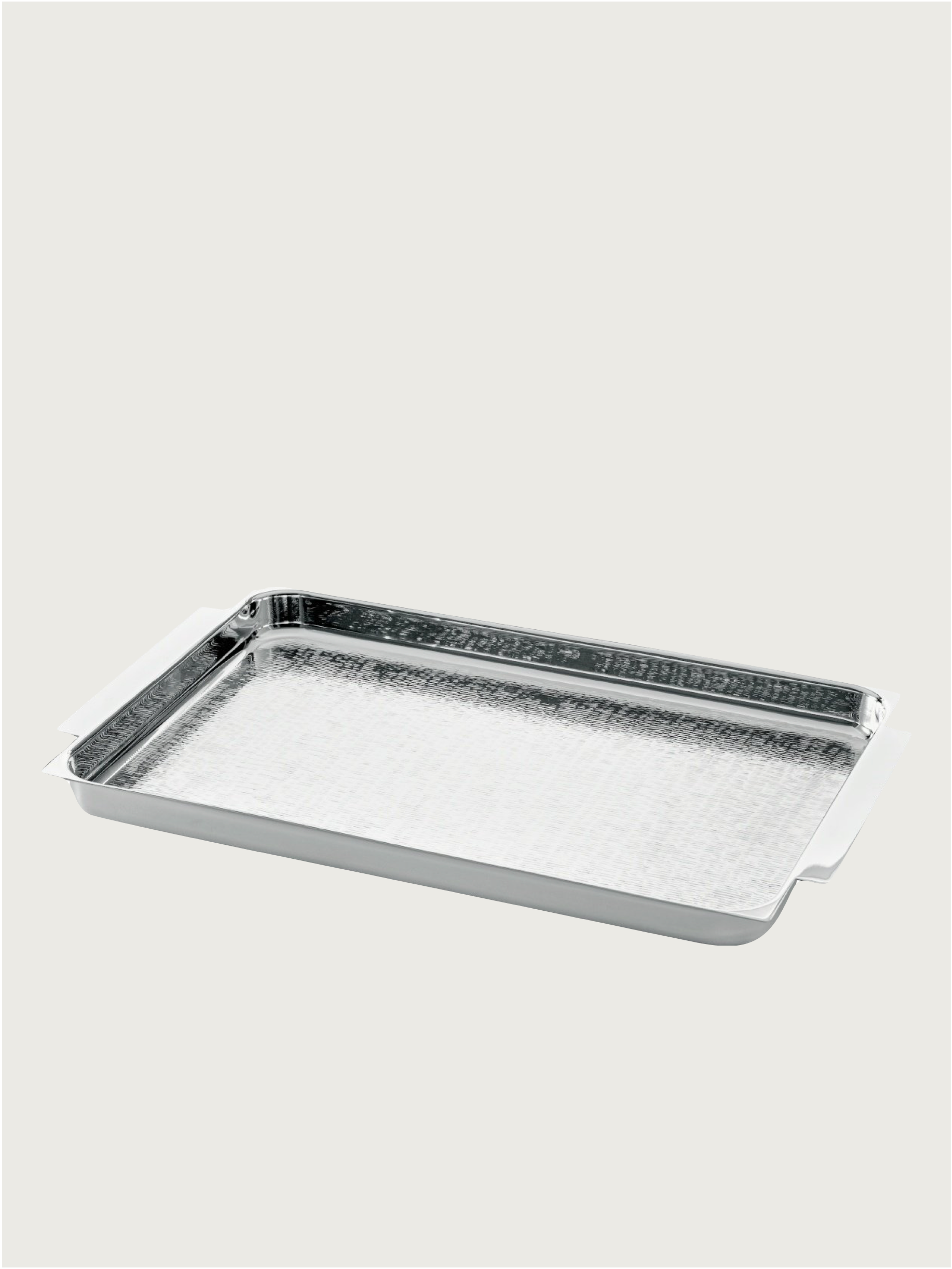 Grace silver-plated Rectangular Tray by zanetto | The Oblist — handcrafted metal design