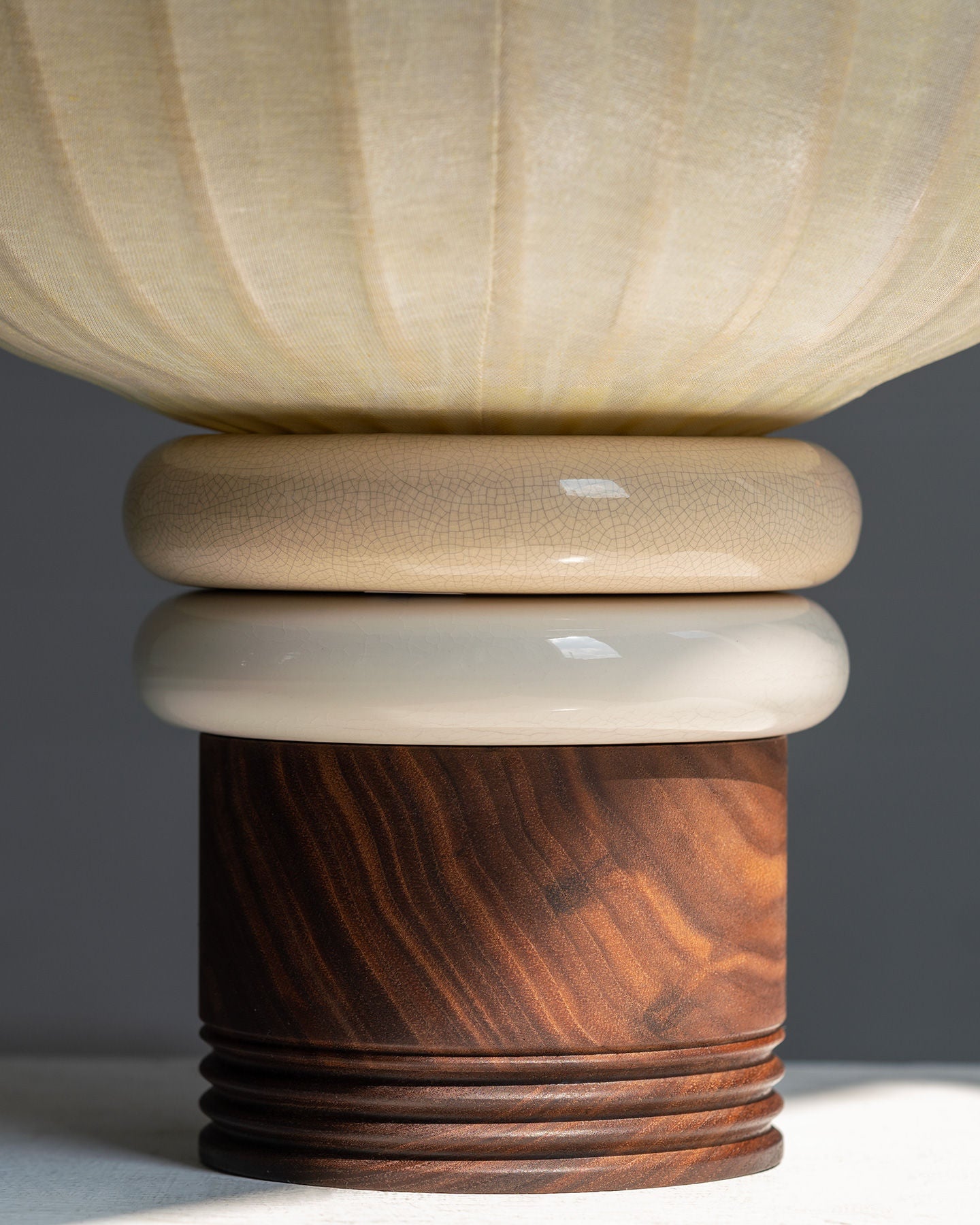 'Plum Charm' Table Lamp — side angle