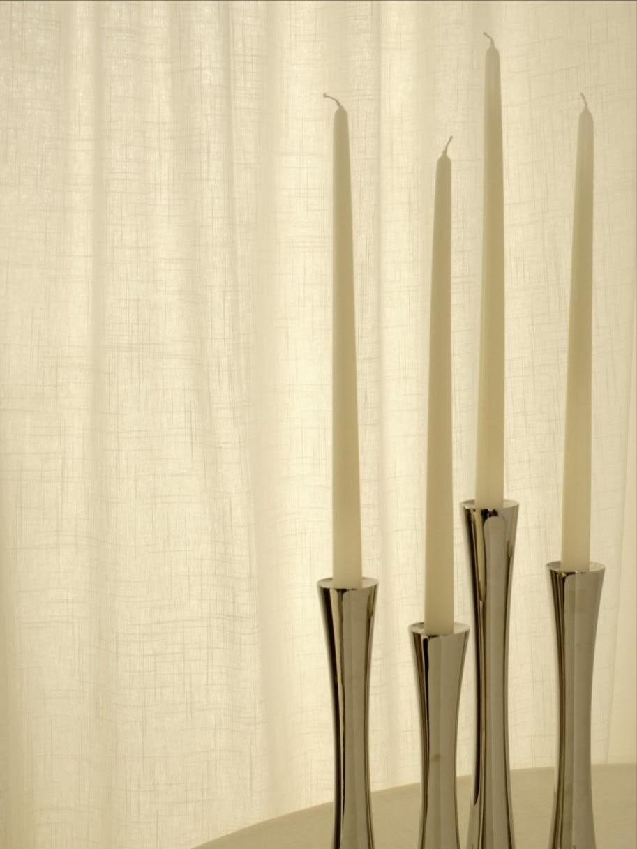 Sambonet Silver Candle Holder — lifestyle setting