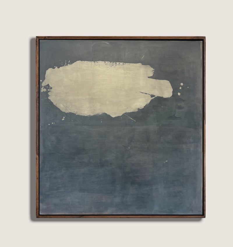 "Breaking Wave" Painting in Ink, Oil and Pigment on Canvas by Médecine | The Oblist