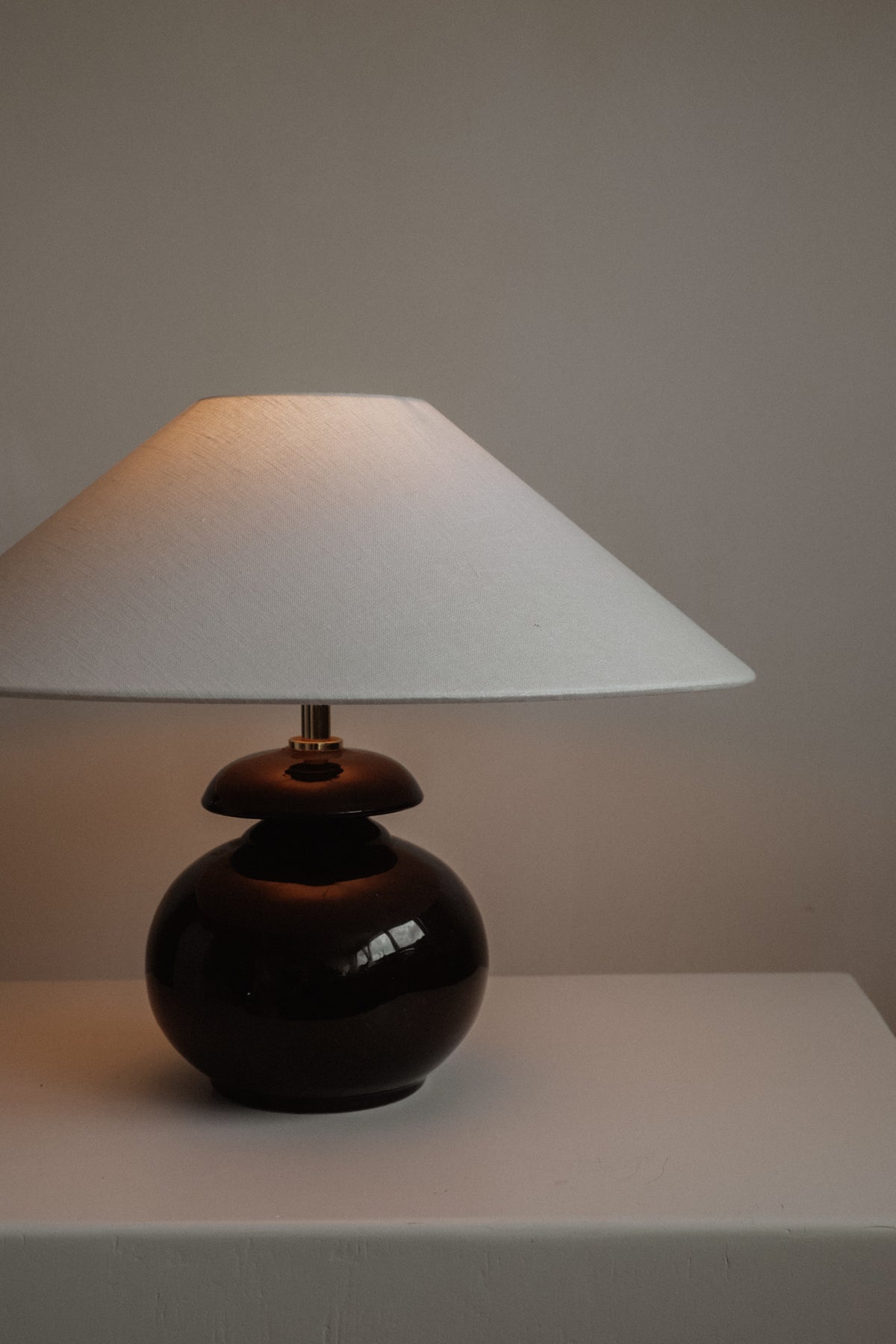 The Eclipse Ceramic Table Lamp — detail view