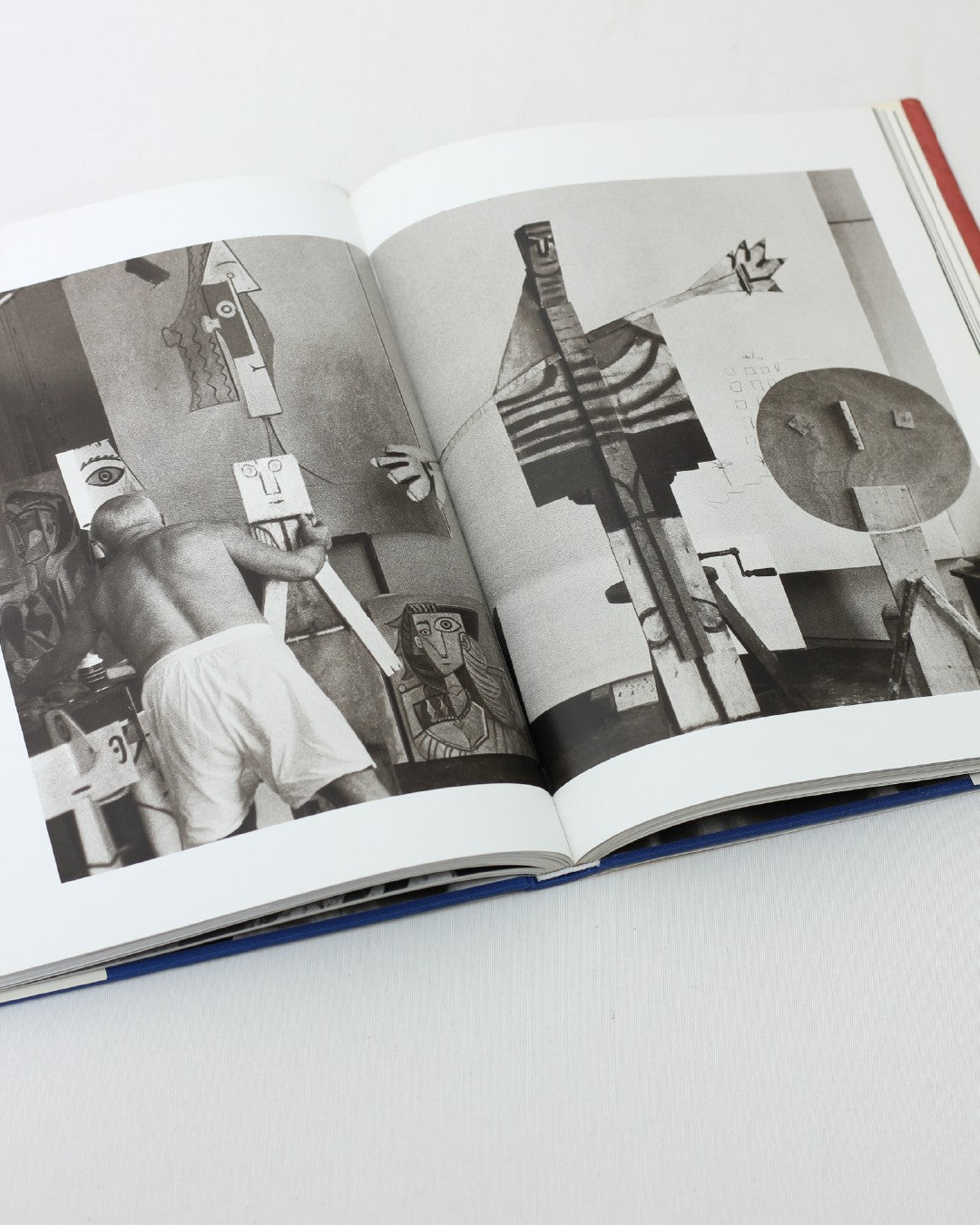 Picasso and Jacqueline — open book on textured white surface