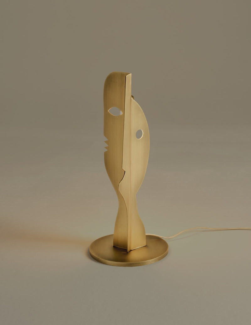 Deramo Lamp by Animate Objects | The Oblist — brushed brass finish, modern design