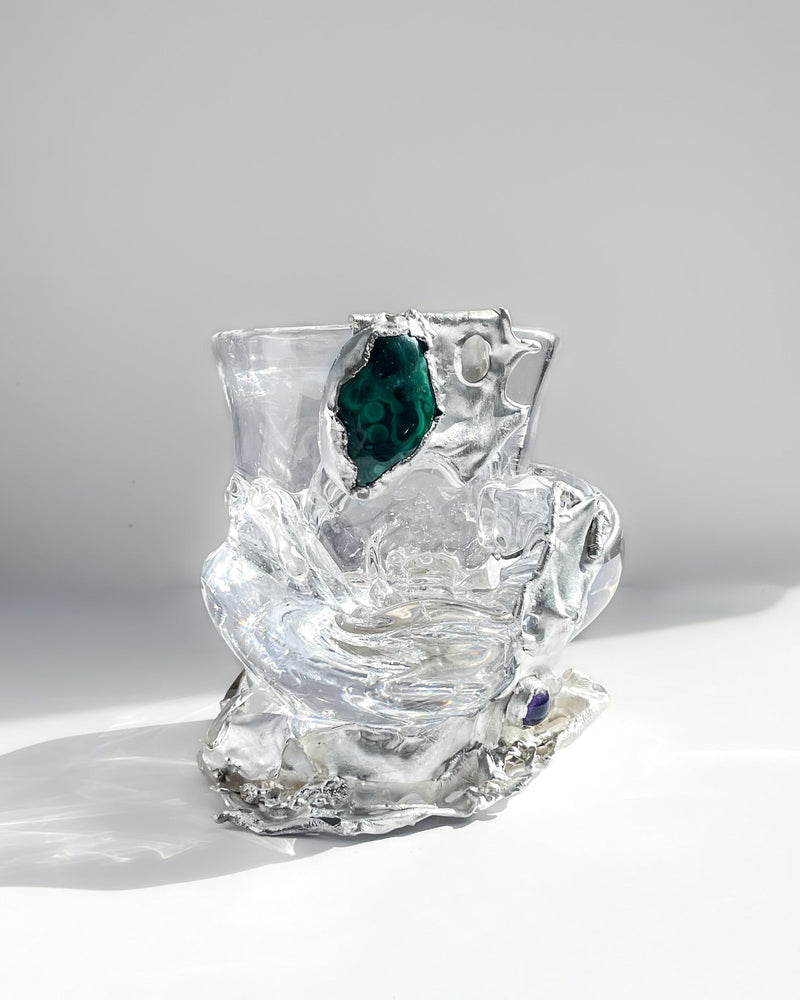 Jewelled Bowl X Lindsey Fontijn by Szkło Studio | The Oblist — clear glass, artisan design