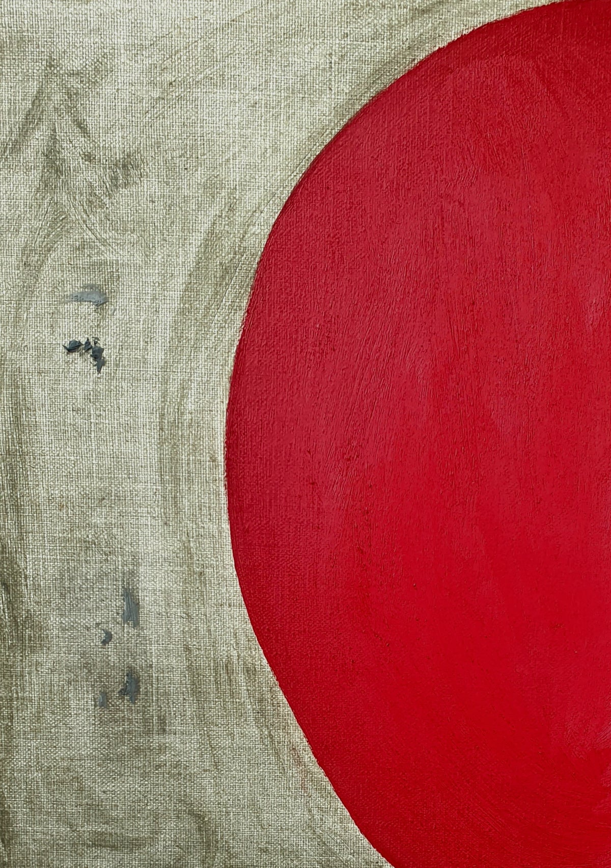 'Baroque Red/Royal' Painting — detail view