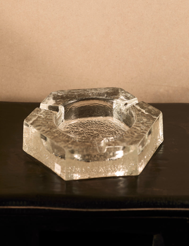 Vintage Scandinavian Ashtray in Glass and Clear Glass by DIG IN JAPAN | The Oblist — clear glass, vintage design