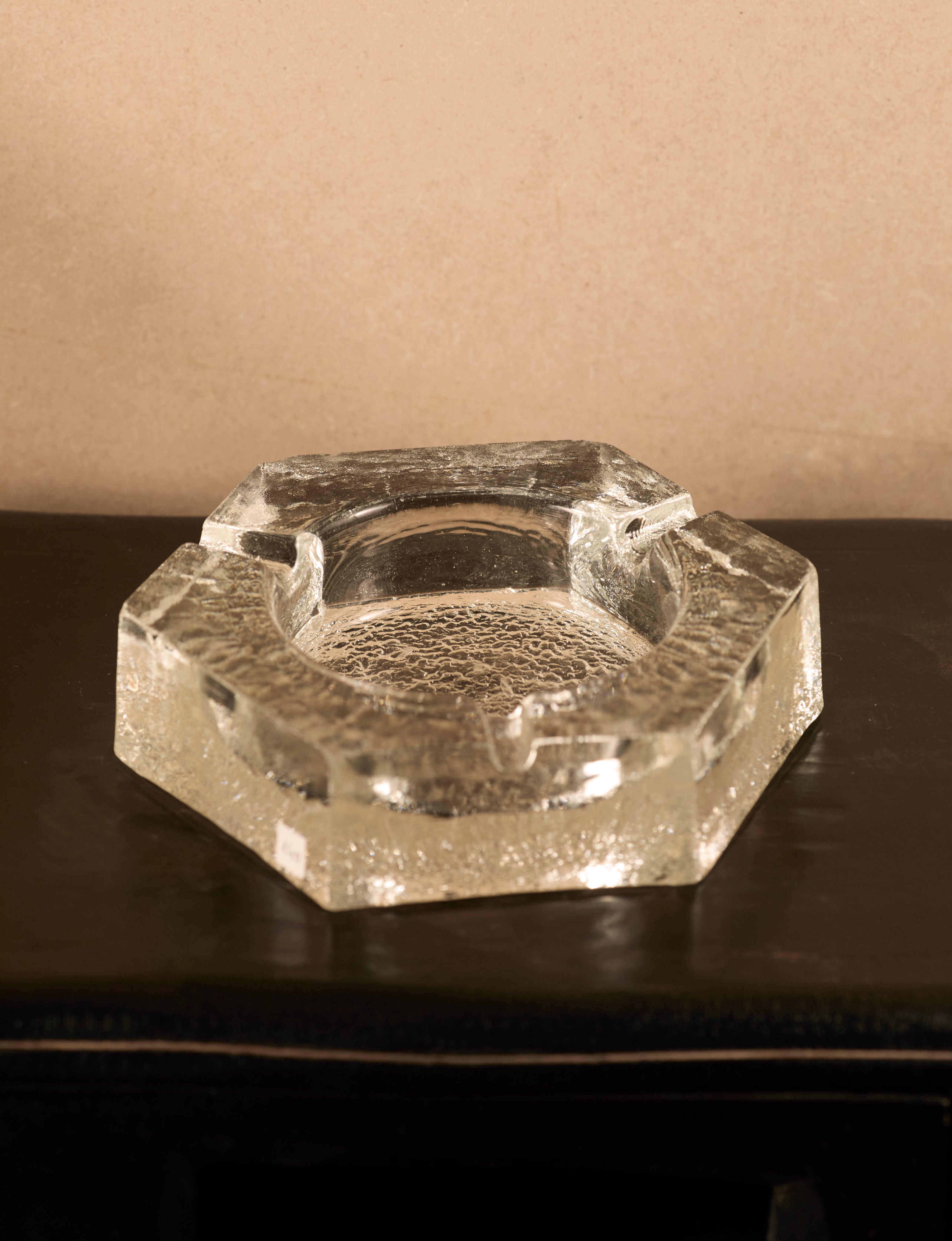 Vintage Scandinavian Ashtray in Glass and Clear Glass by DIG IN JAPAN | The Oblist — clear glass, vintage design