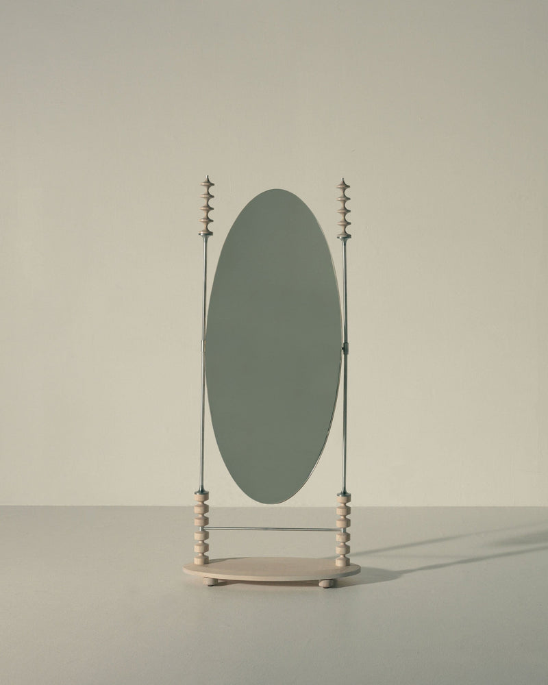Hour Briar Floor Mirror — detail view