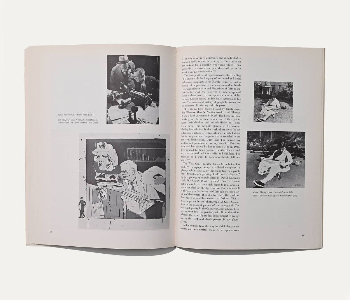 The Painter and Photograph, Van Deren Coke, 1964 Art Book — lifestyle setting