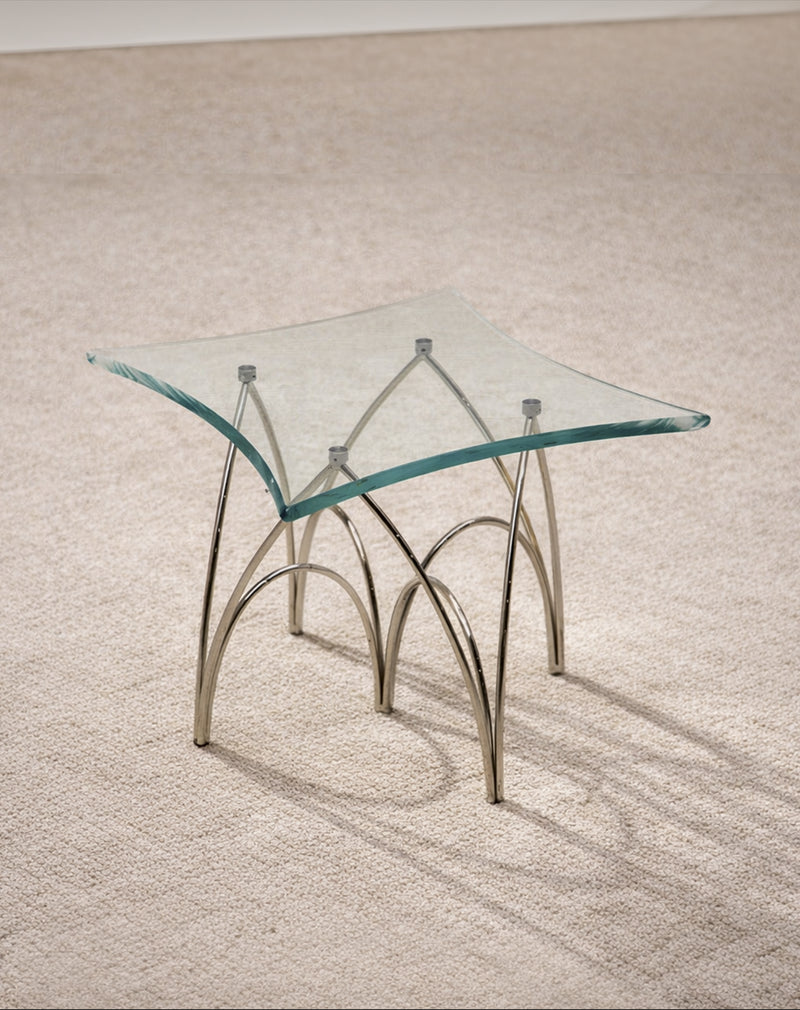 ARCH Side Table - Clear Glass by hm-LI Studio | The Oblist