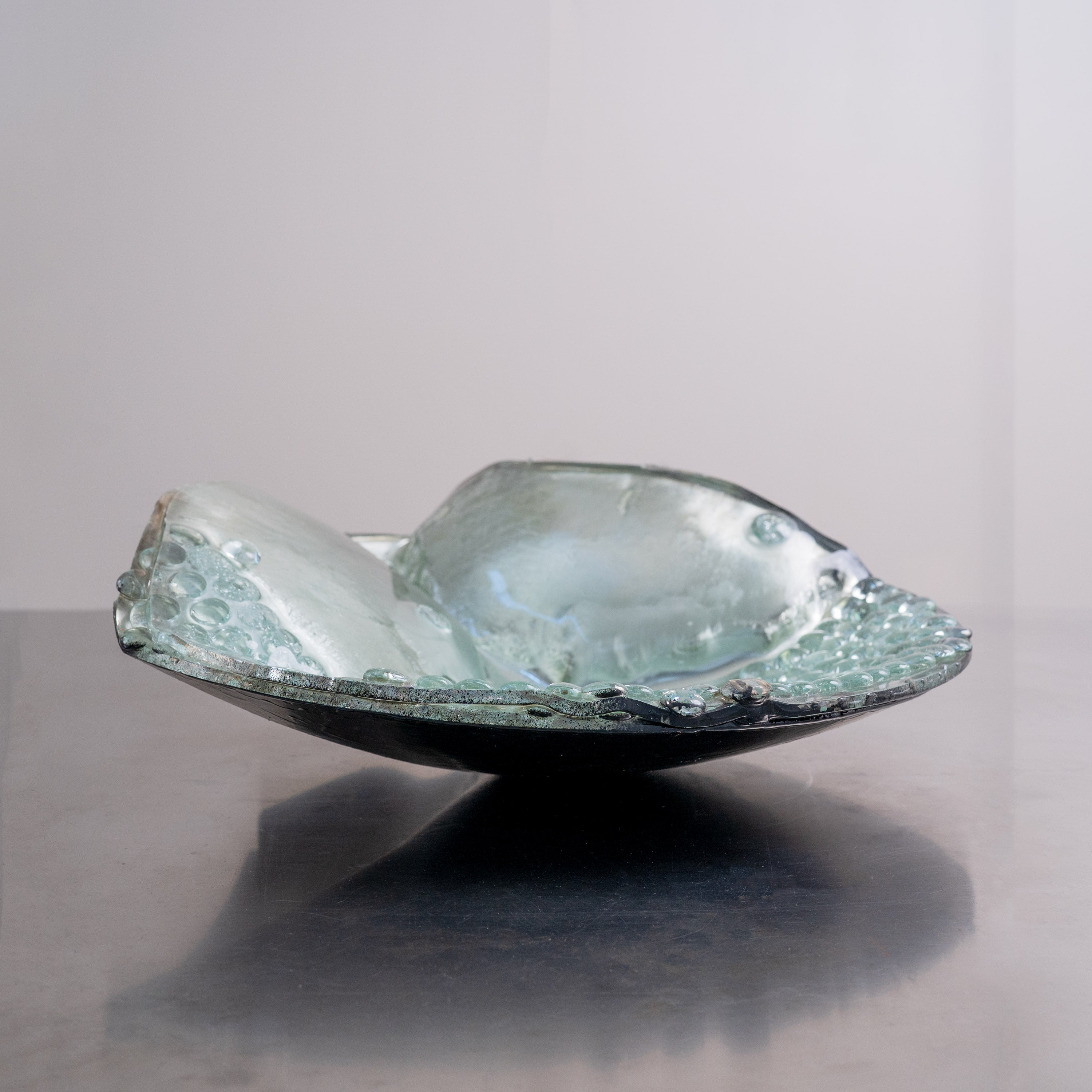 'Lunar Highlands', Sculptural Glass Centrepiece Bowl by Christopher Matthews, 2025 — alternate view