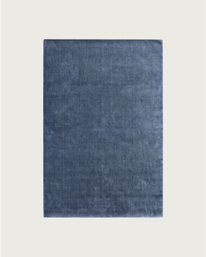 Rug 100% Wool New Zealand - Orage by MOST | The Oblist — deep blue color, handcrafted
