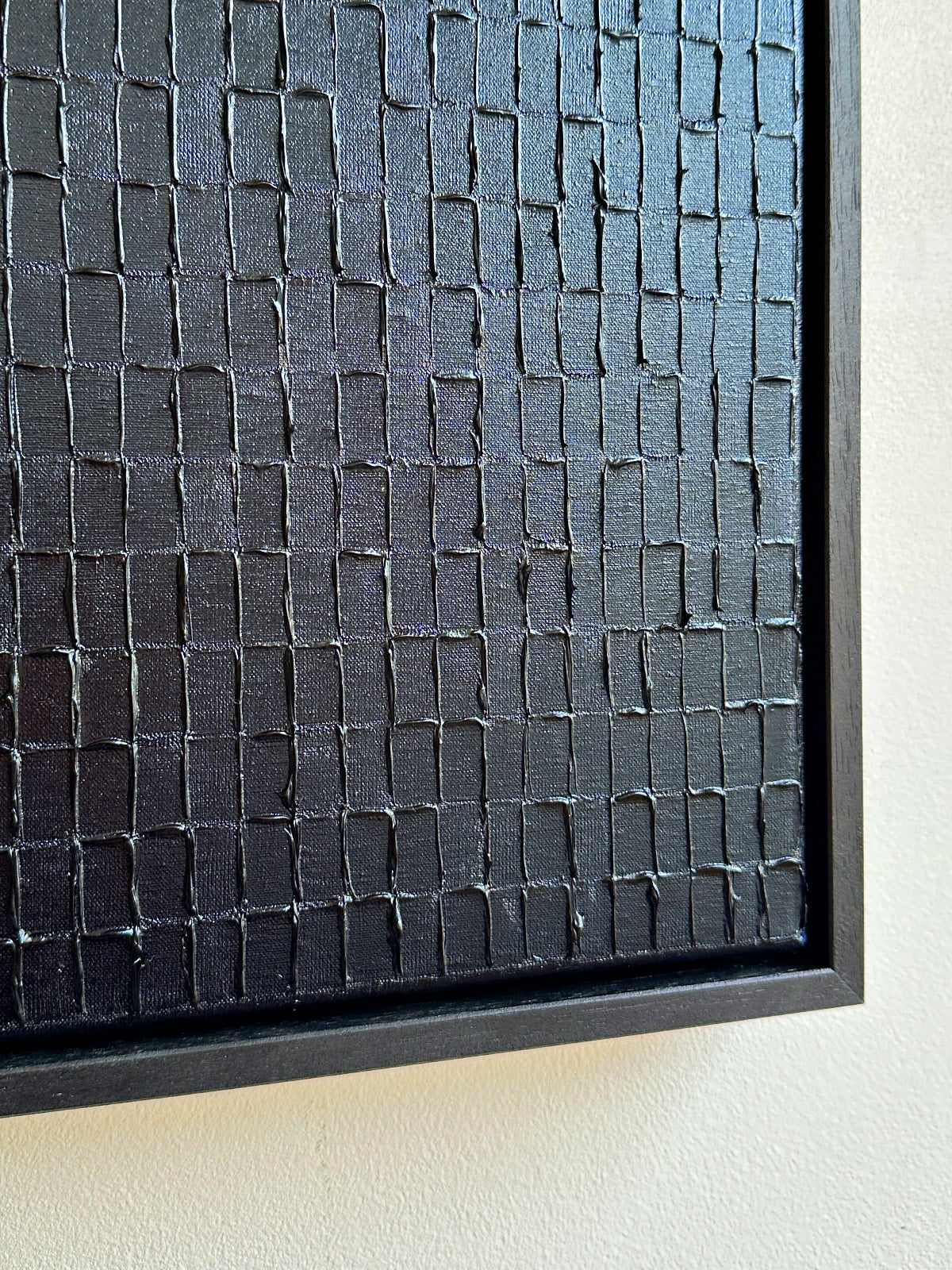 'Prussian Deep Blue - Signature' Painting — side angle