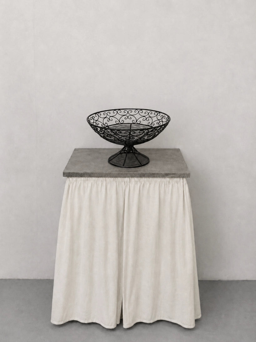 1980s German Vintage Metal Bowl — detail view