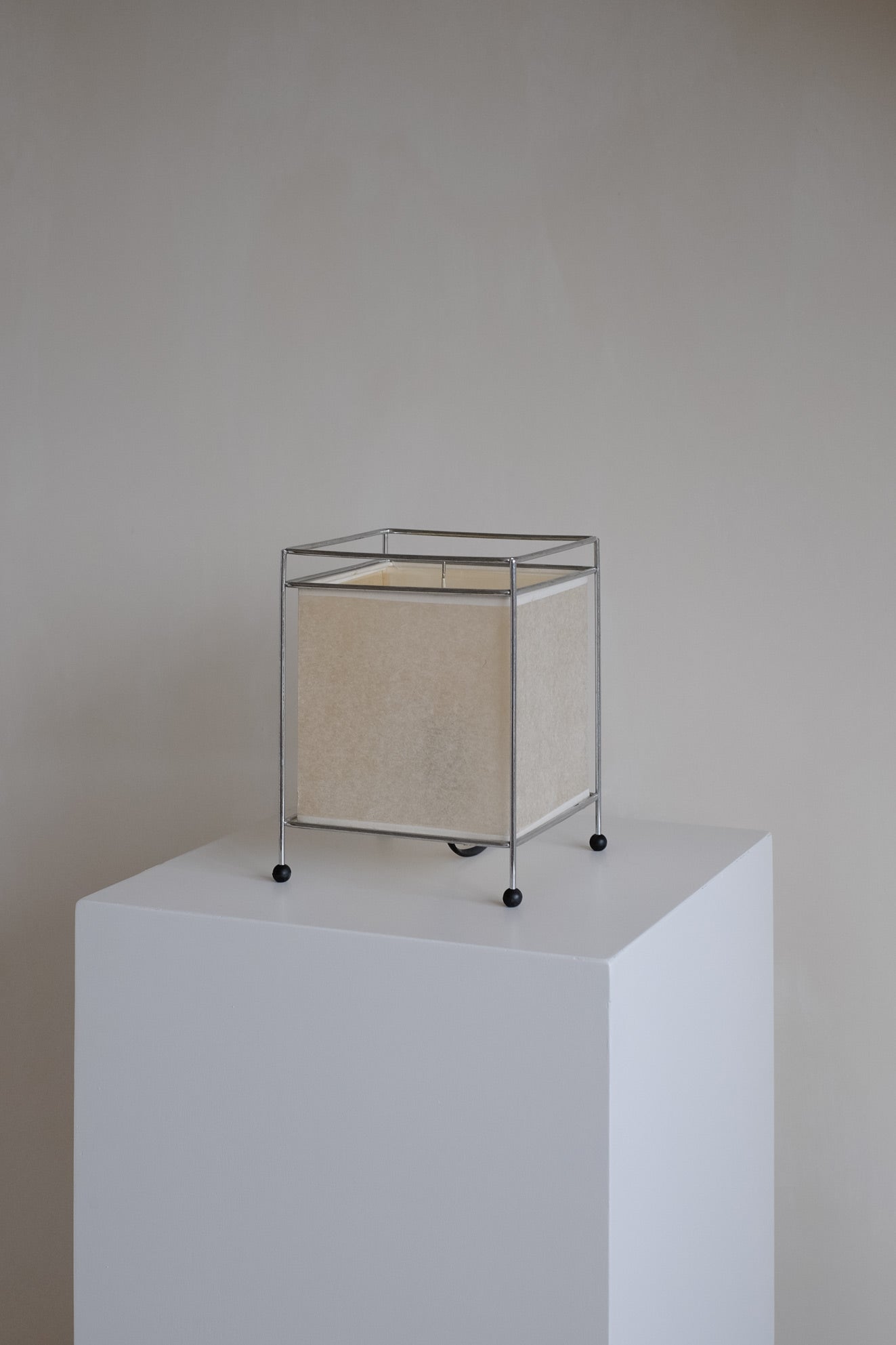 Japanese Rice Paper Table Lamp — detail of textured rice paper shade